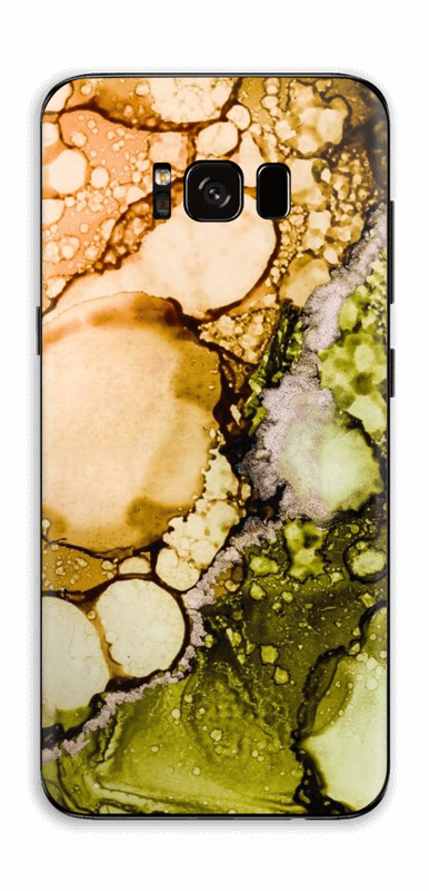 Green Color Splash Skin Galaxy S8 Plus - Iphone 6 (386x800), Png Download