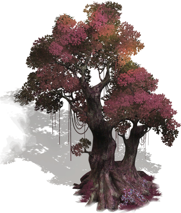 Real Trees Sprite Set2 - Swamp Maple (950x750), Png Download