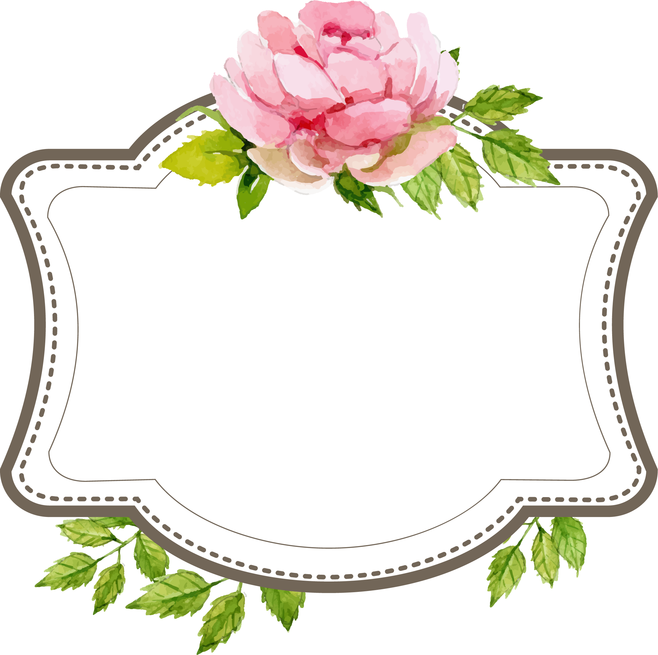 Clip Art Text Label Border Transprent Png - Frame Vector Wedding Png (2223x2211), Png Download