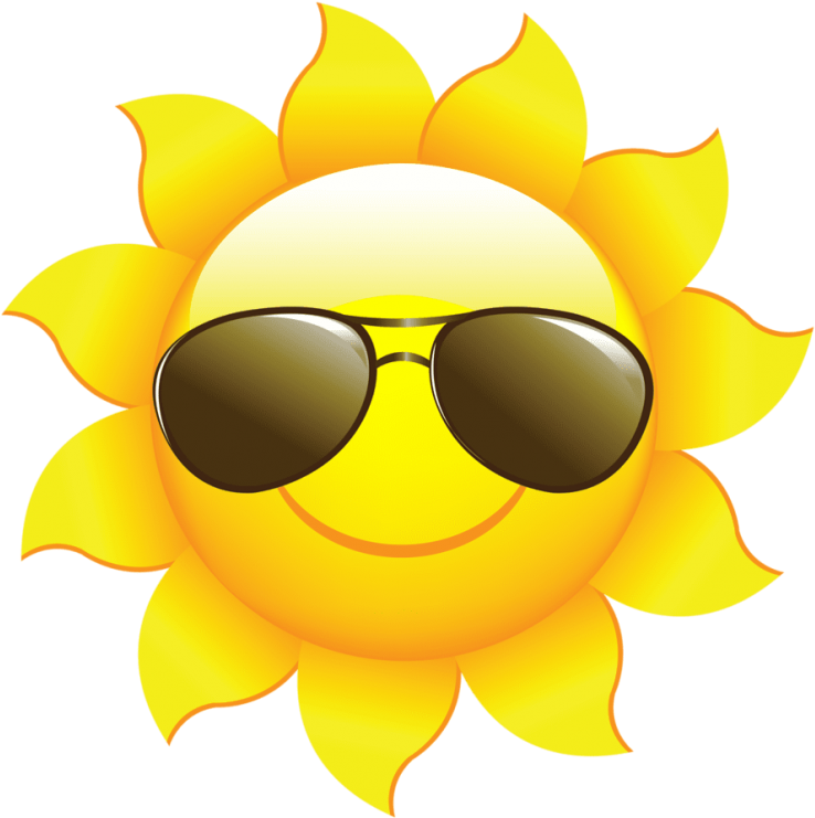 Free Png Download Sun Clipart For Kids Png Png Images - Sun With Sunglasses Png (850x779), Png Download