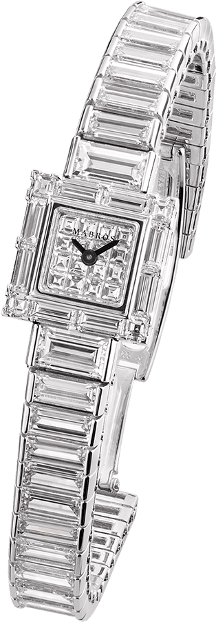 Baguette Diamond Ladies' Watch - Analog Watch (1000x1000), Png Download