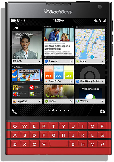 Red Passport - Blackberry Passport Silver (962x577), Png Download