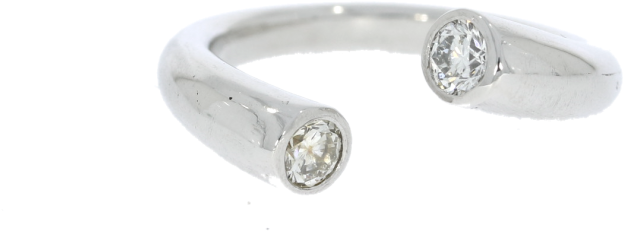 Platinum Diamond Twist Ring Delanns Jewels Design - Engagement Ring (800x423), Png Download
