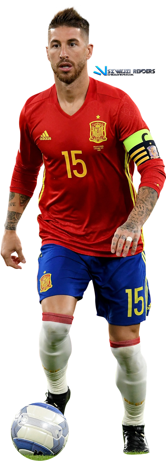 Sergio Ramos Spain Png (568x1500), Png Download