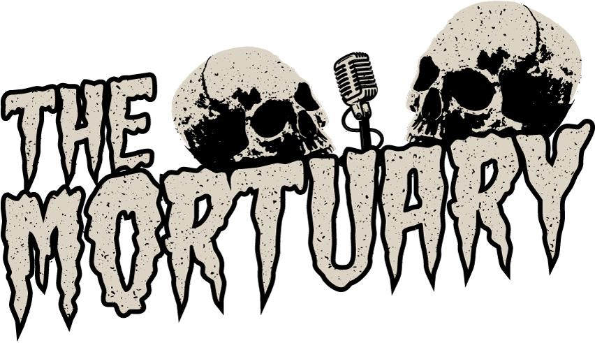 The Mortuary Podcast Logo Skull Horror Story Paranormal - Illustration (874x500), Png Download