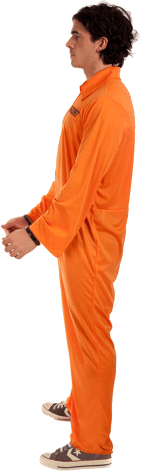 Prisoner Costume - Standing (600x951), Png Download