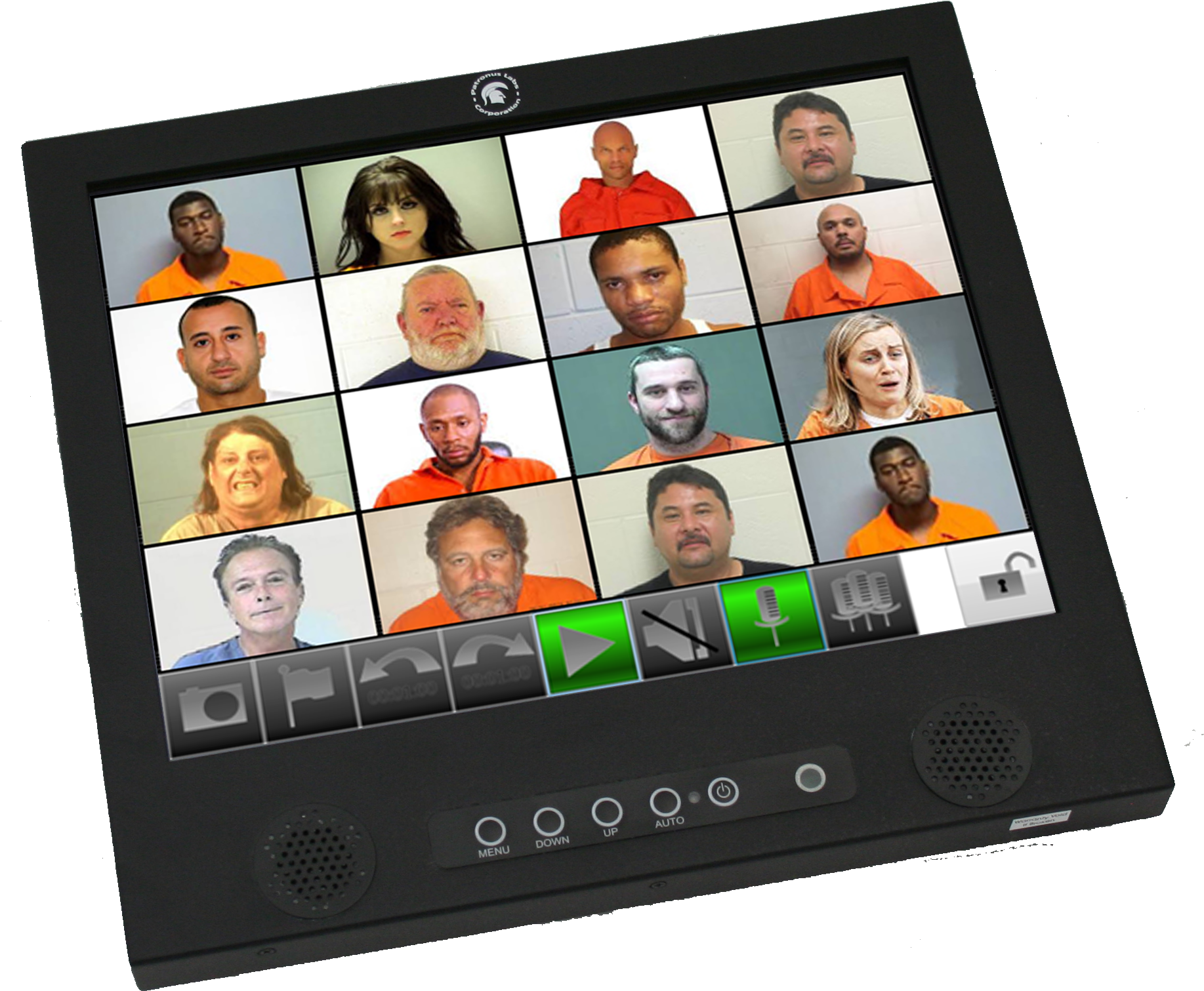 Prisoner Transport Video System - Led-backlit Lcd Display (2016x1584), Png Download