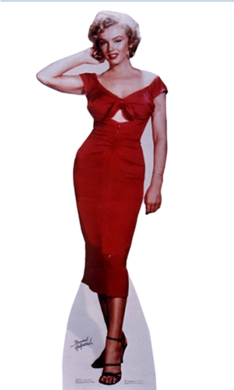 Marilyn Monroe Red Off The Shoulder Tea Length Prom - Marilyn Monroe Red Dress (800x800), Png Download