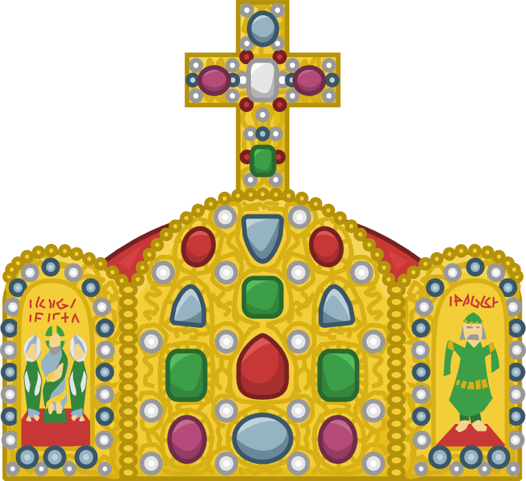 Graphic Transparent Library Imperial Crown Of Holy - Heraldic Crown Of The Holy Roman Empire (765x700), Png Download