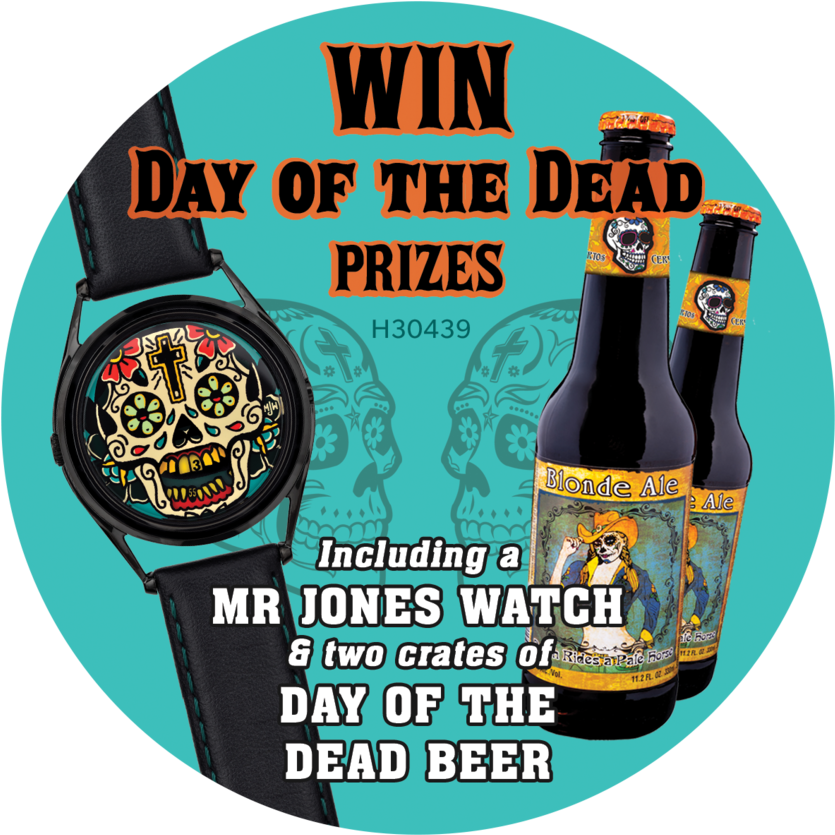 Day Of The Dead Beer - Guinness (1000x1000), Png Download