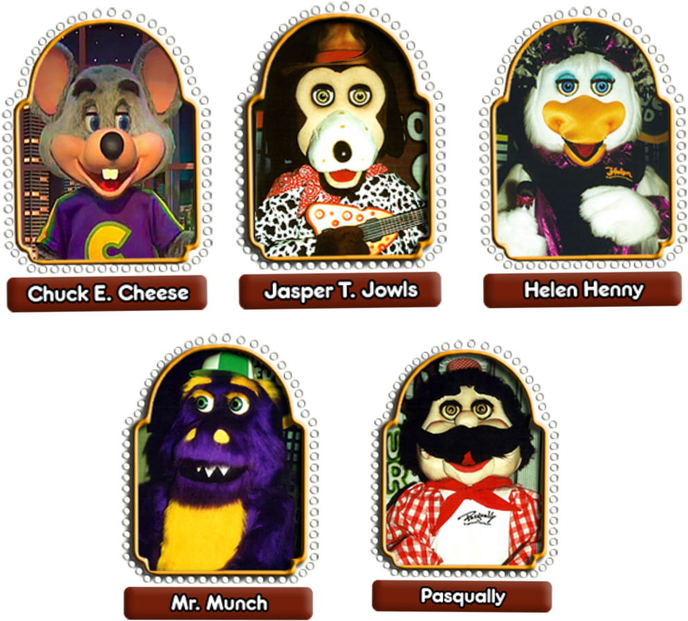 Chuckecheese Image - Chuck E Cheese Characters (1024x912), Png Download