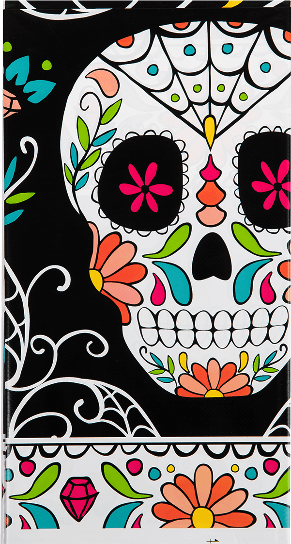 Day Of The Dead Table Cover - Dag Van De Doden (1400x1400), Png Download