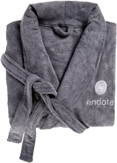 Endota Grey Robe (585x585), Png Download