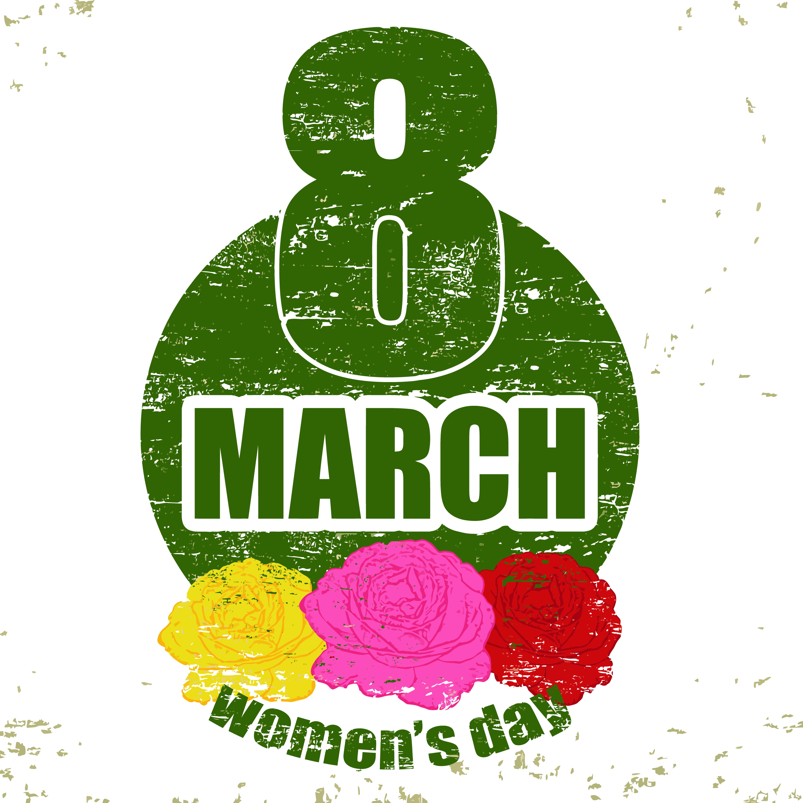International Woman March Women S Background Transprent - Vintage International Women's Day Poster (2604x2604), Png Download