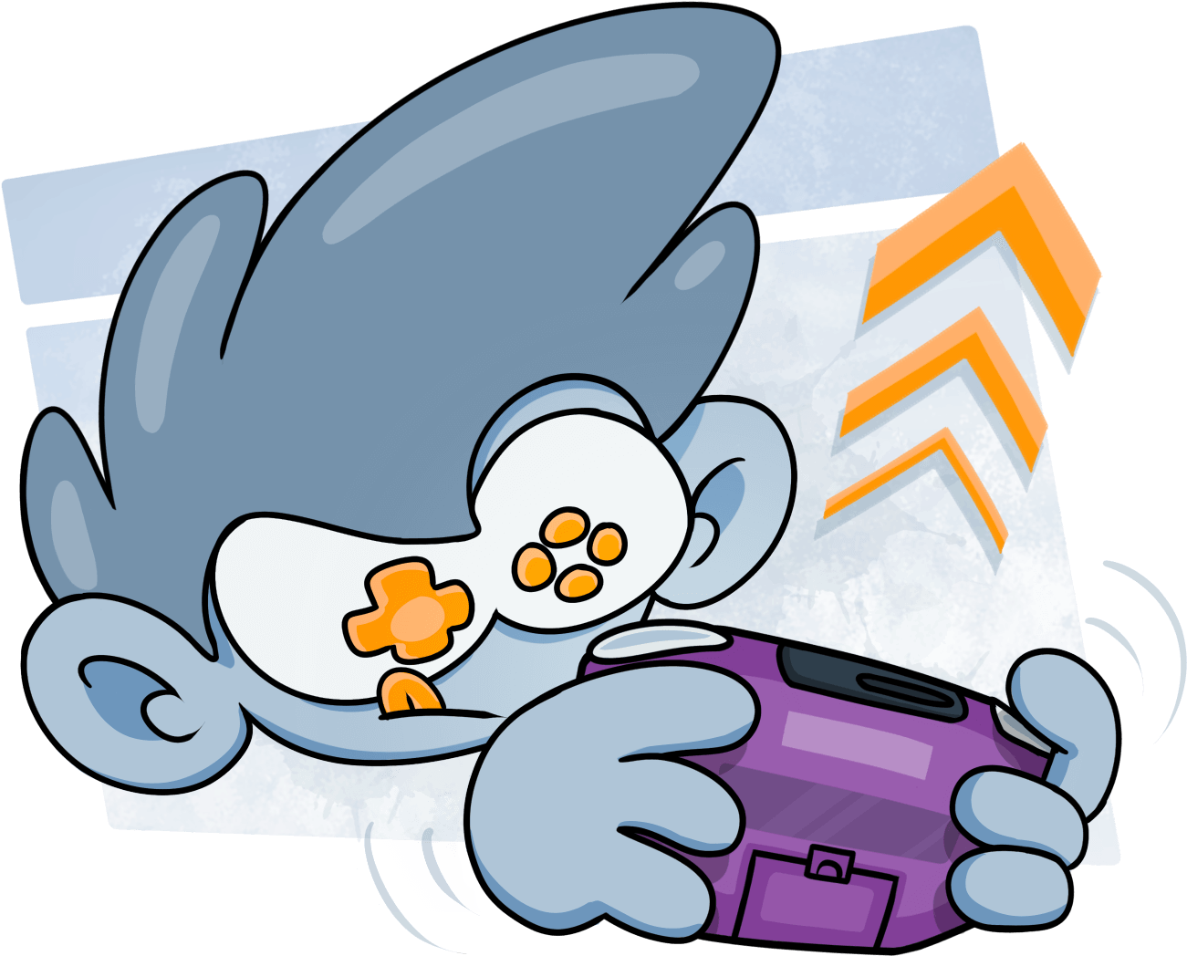 Gain Xp & Level Up At Gbatemp - Cartoon (1300x1300), Png Download