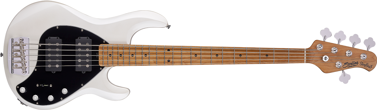 By Music Man Designed Pickups, An All New Roasted Maple - Bass Guitar (1583x400), Png Download