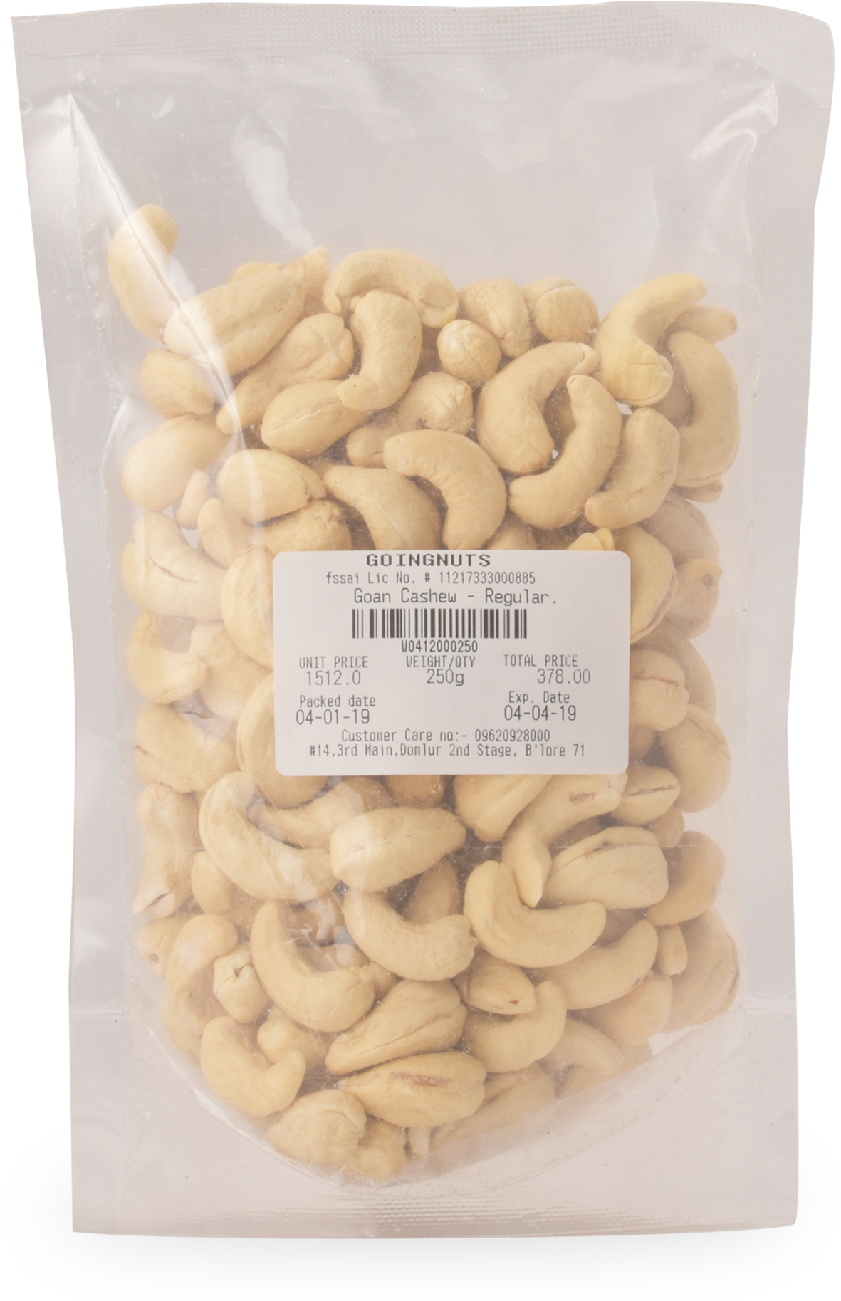 Goan Cashew Nuts- Regular (1920x1920), Png Download