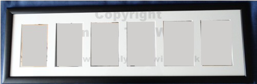 6 Letter Blank Name Frame Onlyinthewild Co Uk - Wall Clock (500x750), Png Download