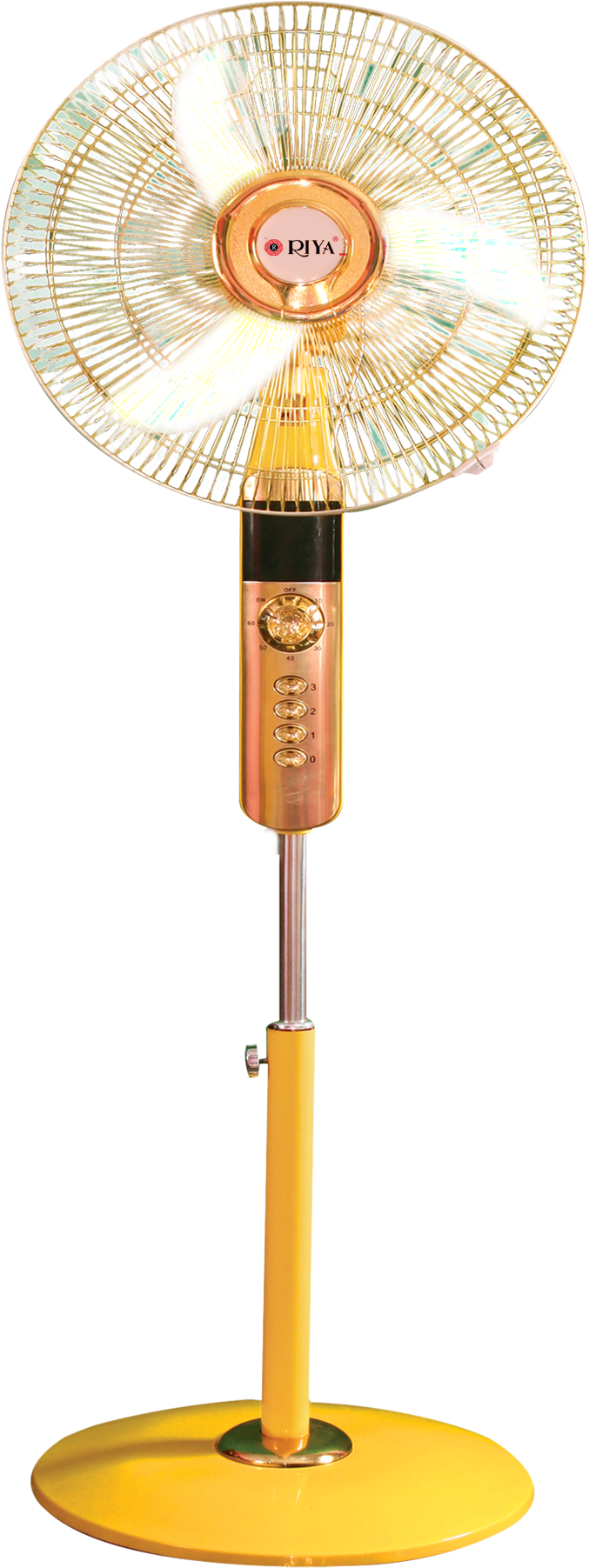 Stand Fan C8-yellow - Mechanical Fan (1576x1936), Png Download