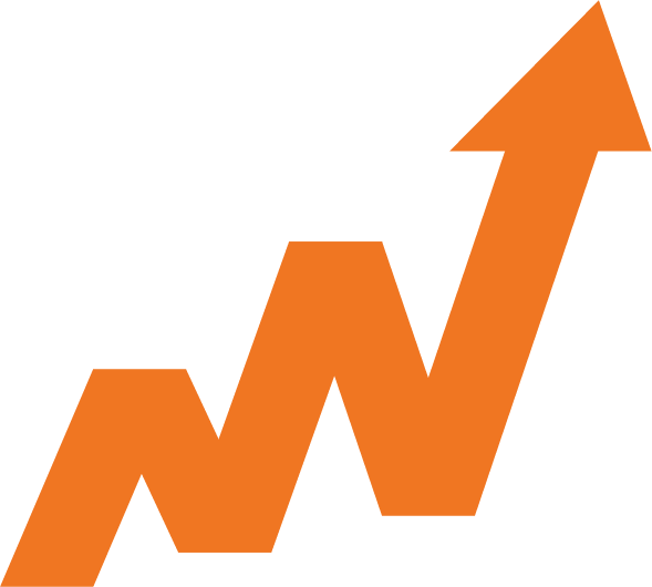 Graphic Icon Of A Line Graph Moving Upward - Arrow Moving Upwards Png (589x530), Png Download
