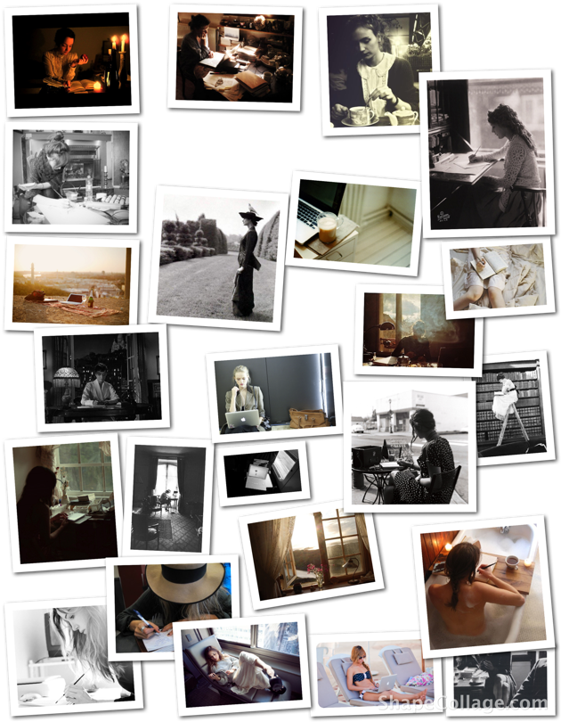 Writing Moodboard - Mood Board For Writing (630x810), Png Download