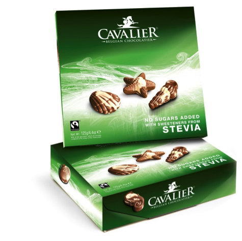 Cavalier Stevia Boxed Chocolate Seashells 125g X 12 - Chocolate (600x800), Png Download