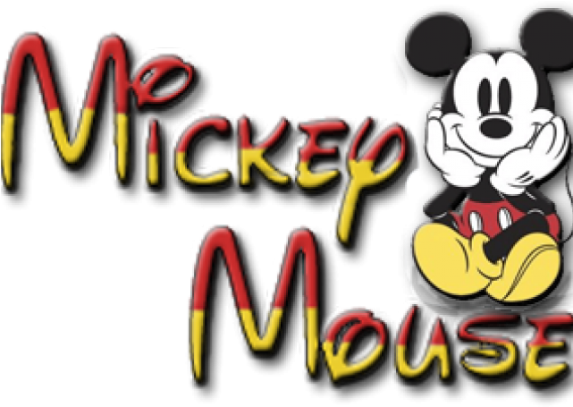 Mickey Mouse Clipart Logo - Cartoon (640x480), Png Download