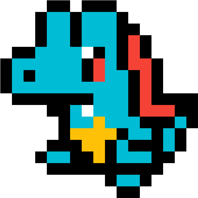 Totodile - Totodile Pixel Art (1184x1184), Png Download
