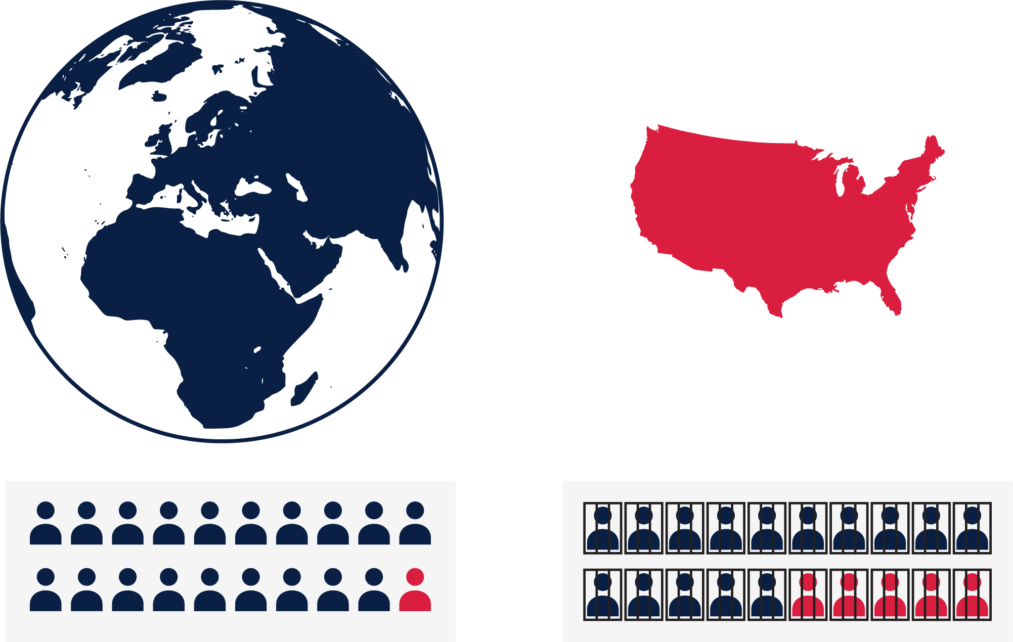 Prison Puzzle Incarceration - Black And White 3d Globe (2003x1270), Png Download