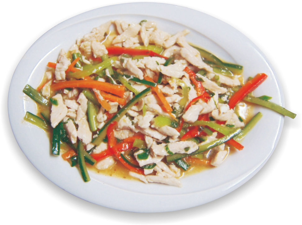 Chicken & Mixed Vegetables - Nộm (1048x821), Png Download