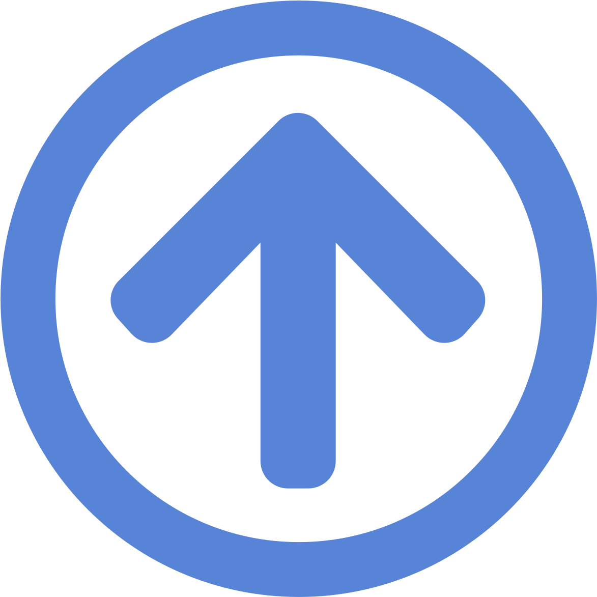 Font Awesome 5 Regular Arrow Circle Up Blue - Player Icon (1024x1024), Png Download