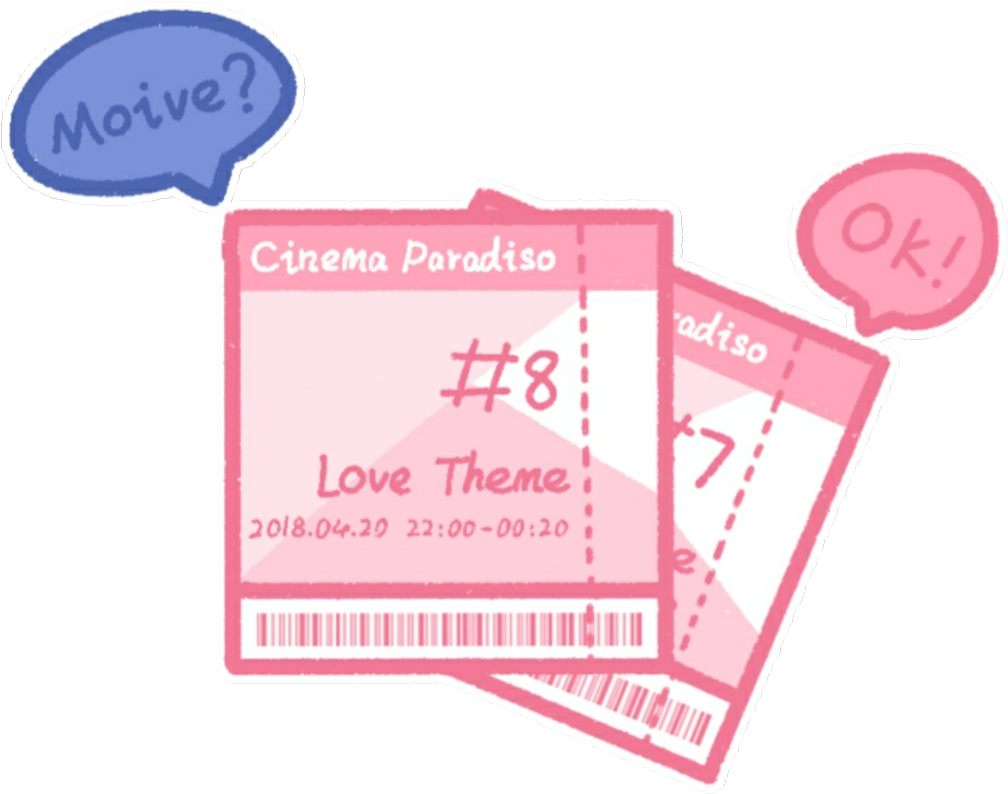 Movie Tickets Pink Kawaii Cute Theatre - Diagram (1024x824), Png Download