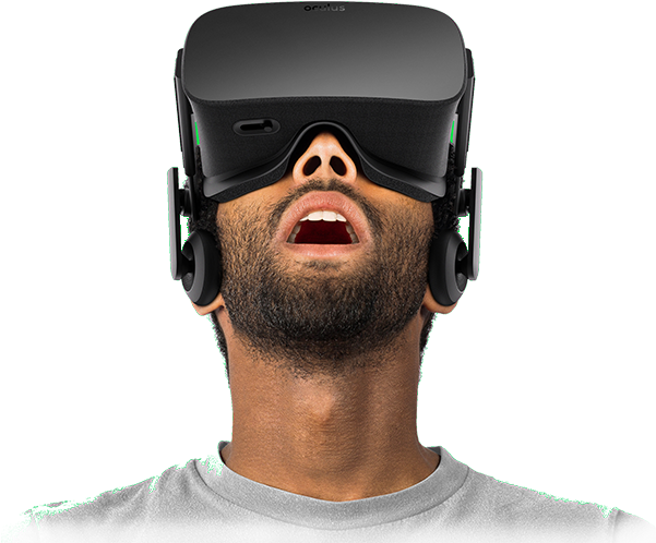 Oculus Rift Surprise Realtà Virtuale - Virtual Reality Oculus (600x558), Png Download