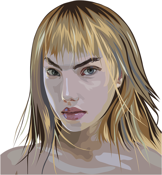 Woman Face Png - Girl (665x720), Png Download