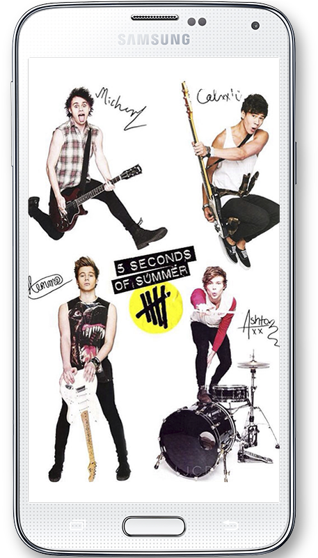 5 Seconds Of Summer Wallpaper - Collage De 5 Seconds Of Summer (480x800), Png Download