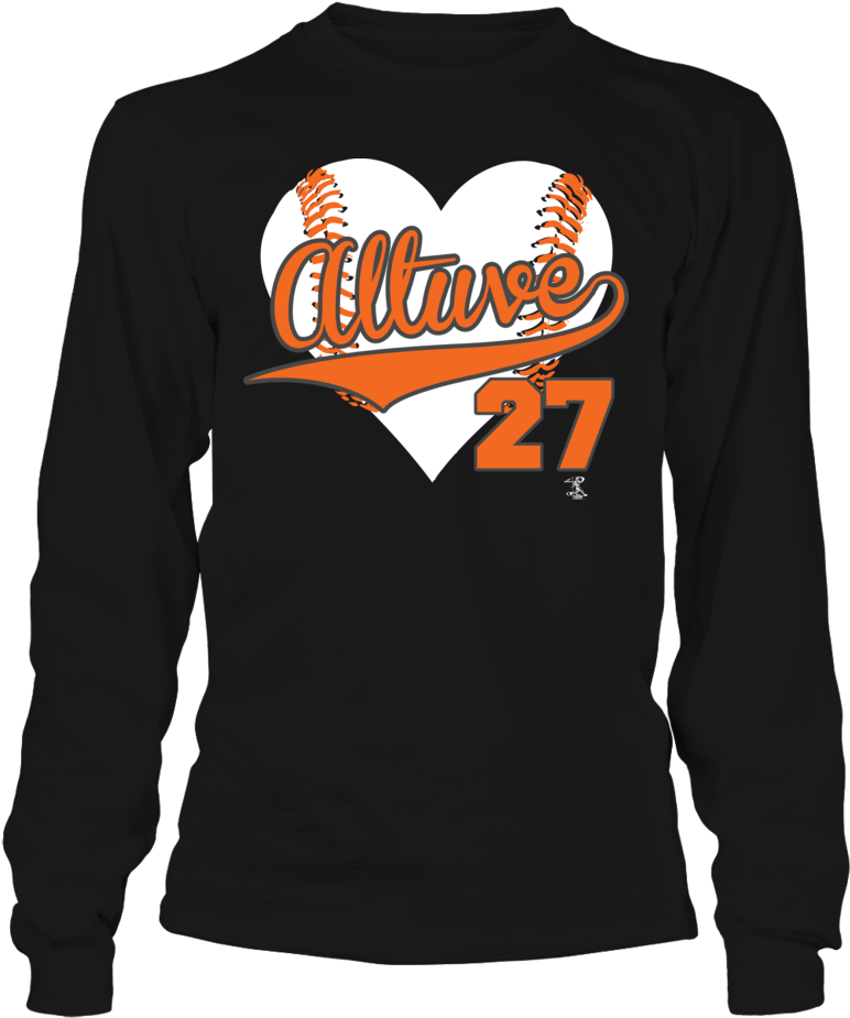 Jose Altuve 27 Baseball Heart Shirt - I M Not One To Blow My Own Vertubenflugen Shirt (1000x1000), Png Download