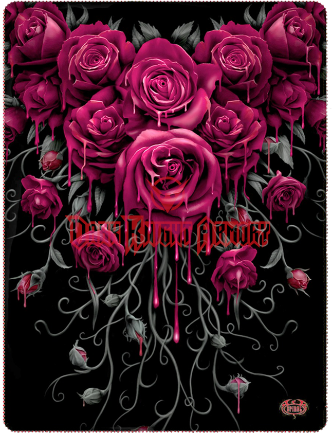 Blood Rose Fleece Blanket (850x850), Png Download