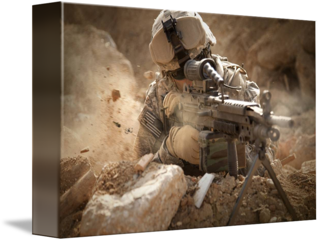 Jpg Royalty Free Stock Drawing Army Scene - United States Army (650x489), Png Download