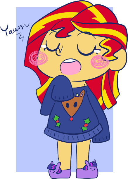 Typhwosion, Chibi, Christmas Sweater, Clothes, Equestria - Cartoon (480x656), Png Download