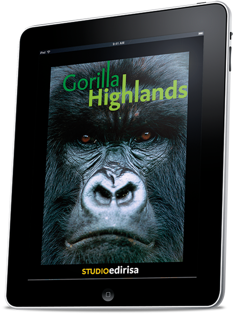 Pin By Gorilla Highlands On Gorilla Highlands - Gorille Des Montagnes En Voie De Disparition (495x662), Png Download