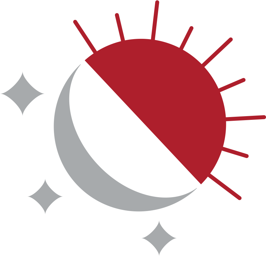 Illustration That Is Half Moon And Half Sun - Maharshi Dayanand College Logo (1076x843), Png Download