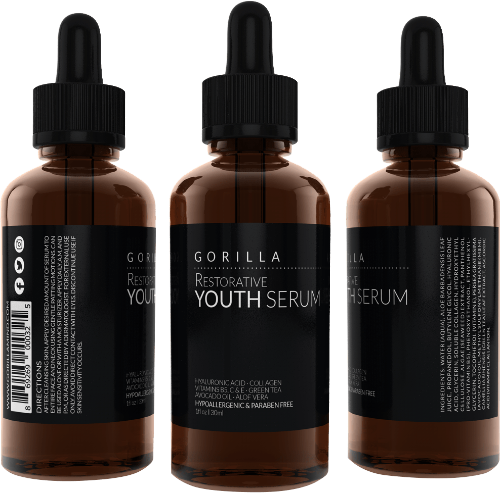 Click Here To Order Gorilla Youth Serum - Cosmetics (1500x1000), Png Download