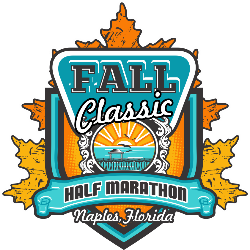 Naples Fall Classic Half Marathon & 5k - Illustration (841x842), Png Download