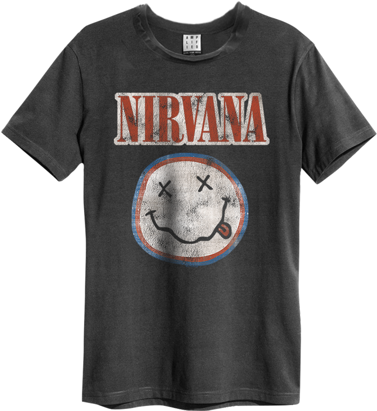 Nirvana Colours Thumbnail - Iron Maiden Run To The Hills T Shirt (951x1200), Png Download