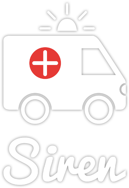 Banner Black And White Library Ambulance Clipart Siren - Loungebuddy (500x700), Png Download