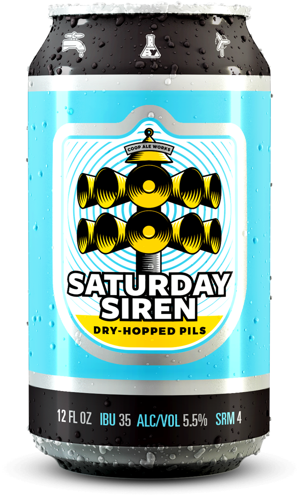 Find This Year-round - Coop Ale Works Saturday Siren (606x1000), Png Download