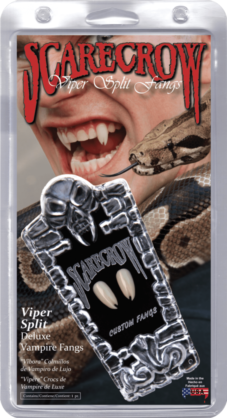 Scarecrow Viper Split Fangs - Scarecrow Fangs (1200x1604), Png Download