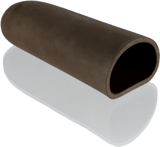 Clay Cave For Plecos, Oval, Black-brown - Wood (900x720), Png Download