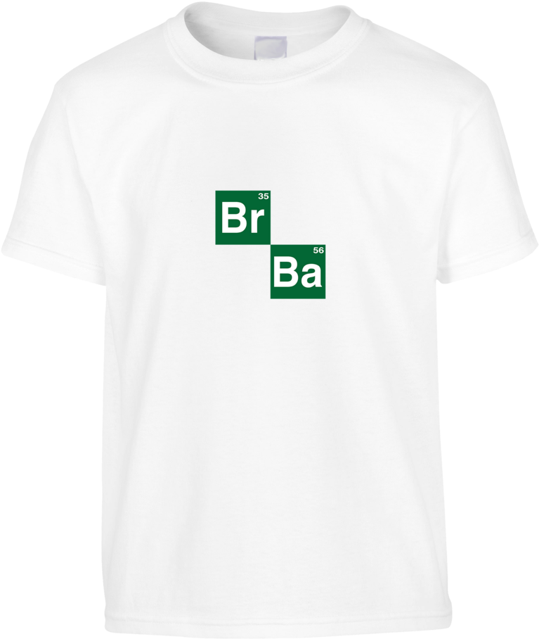 Breaking Bad Periodic Table Initials T-shirt 100% Cotton - Breaking Bad (960x1200), Png Download