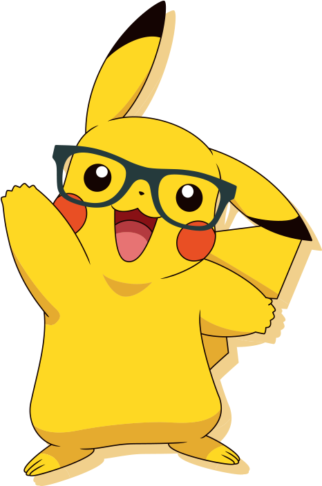 Cute Pikachu, Pokemon Go, Cute Pokemon, Kawaii Drawings, - Pikachu Glasses (470x710), Png Download